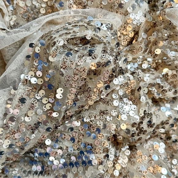 Joyfolie x Mia Joy Michaela Vintage Gold Sequin Cardigan - Size Small - Picture 4 of 9